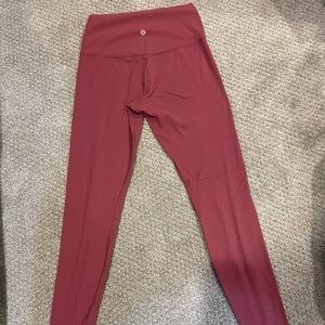 Lululemon High Rise Align leggings 28” color- spiced chai Size 6